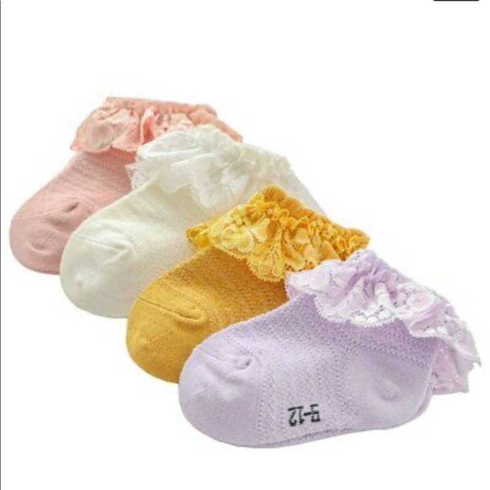 NWT  Baby Socks Cute Lace Flower Princess